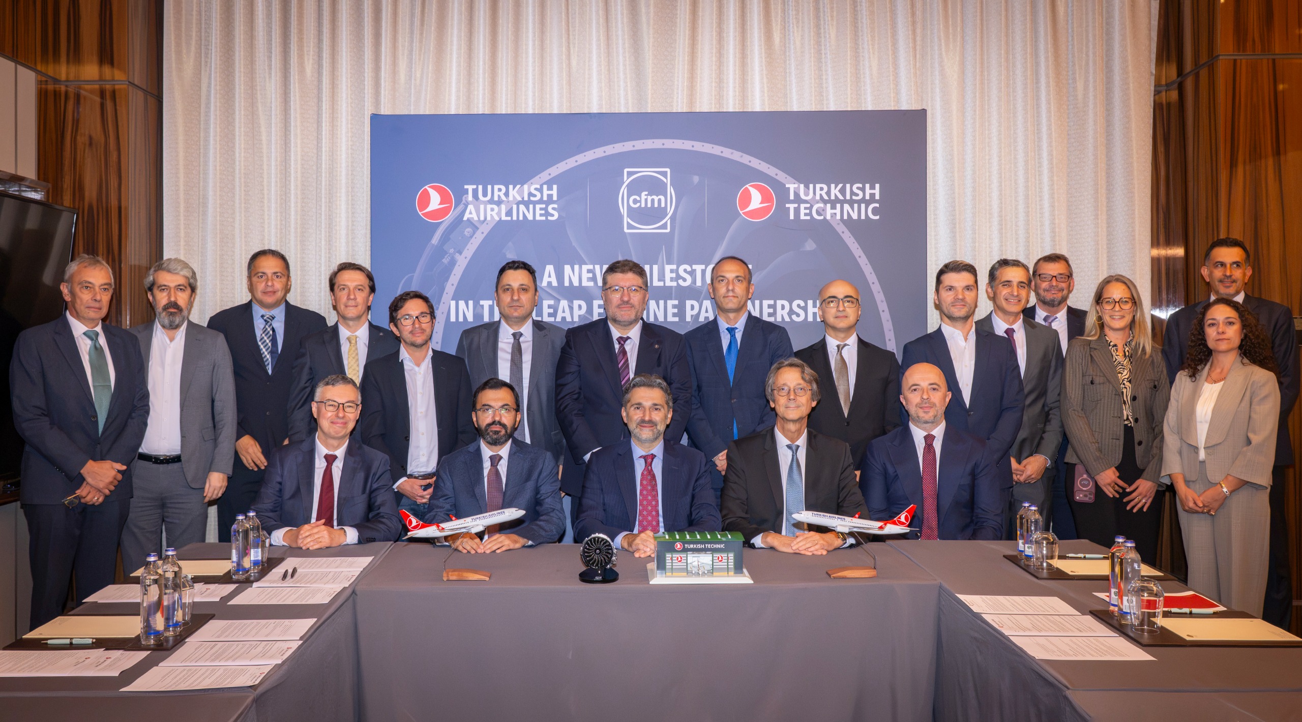 THY ve CFM mutabakat anlaşması imza töreni katılımcıları