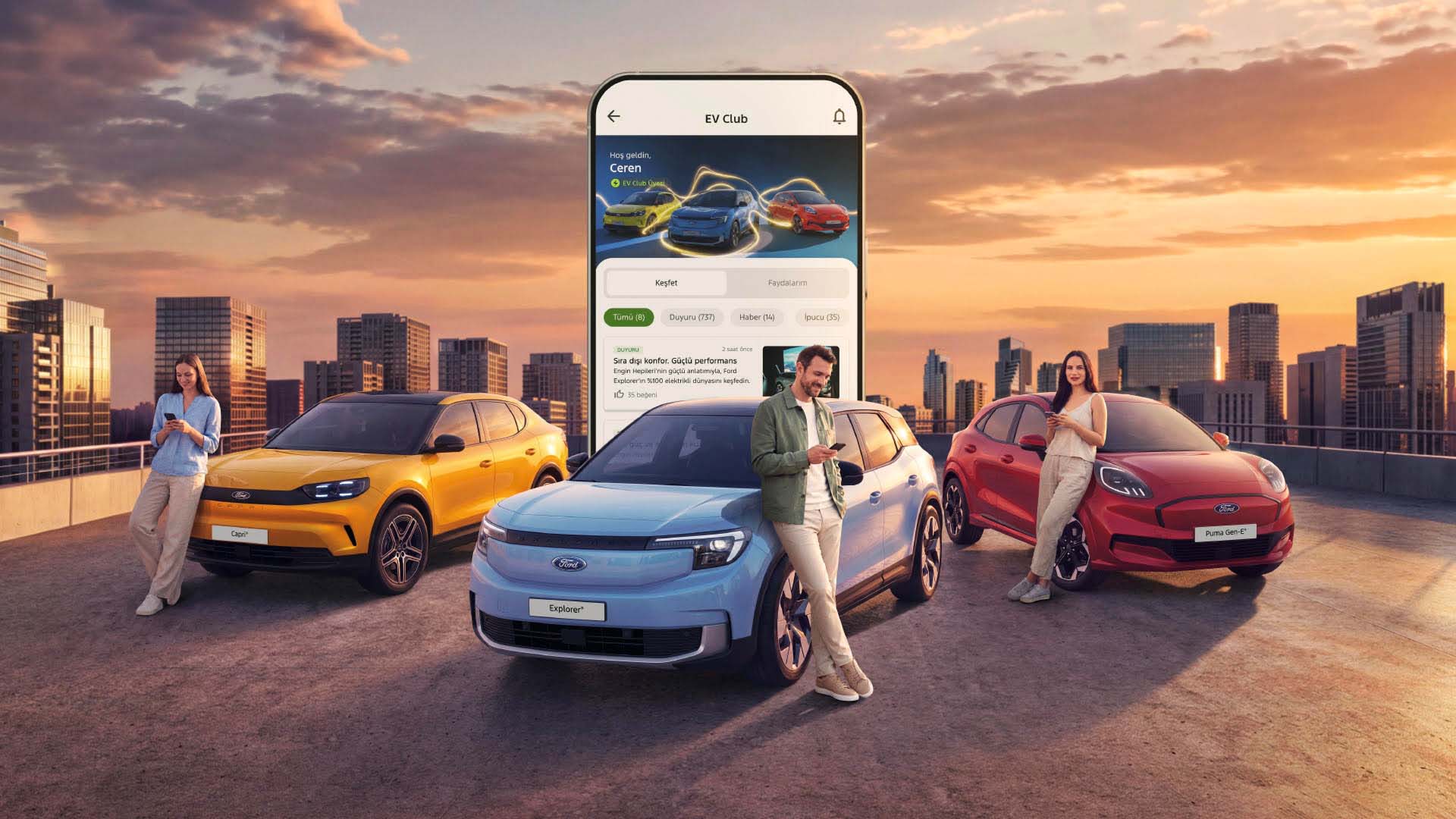Ford EV Club Açıldı: Elektrikli Araç Sahiplerine Şarj ve Otopark Avantajı