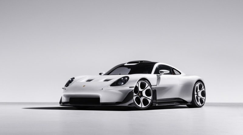 Porsche Mission S konsept otomobilin önden çapraz görünümü