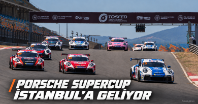 Porsche Supercup otomobillerinin İstanbul Park’ta gösterildiği, İstanbul’a geliyor başlıklı temsili görsel