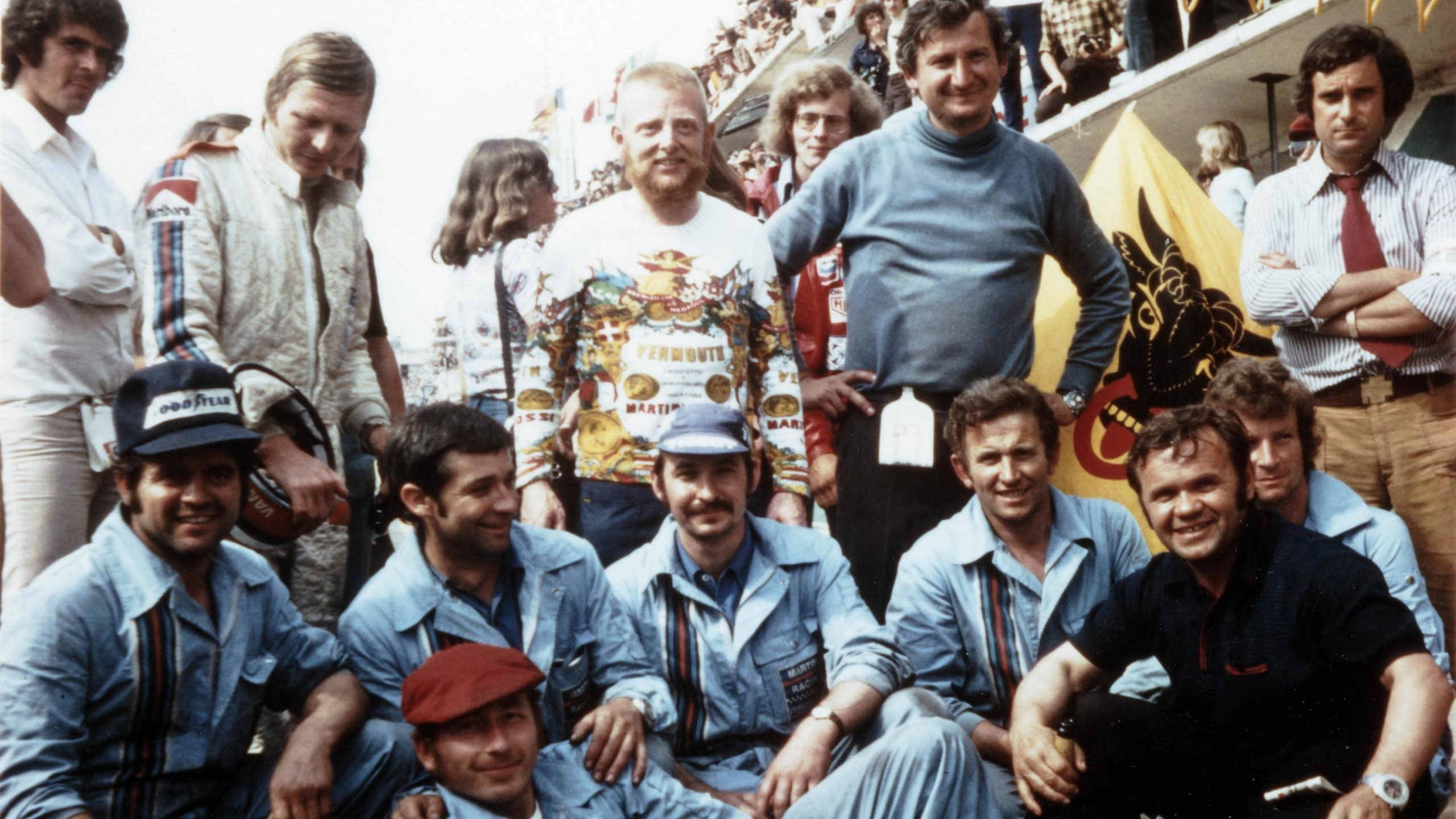 Valentin Schäffer ve Porsche ekibi, Le Mans 1974. Fotoğraf: Porsche AG.