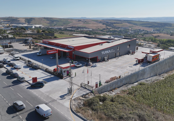 TURKA örnek araç muayene merkezinin havadan görünümü