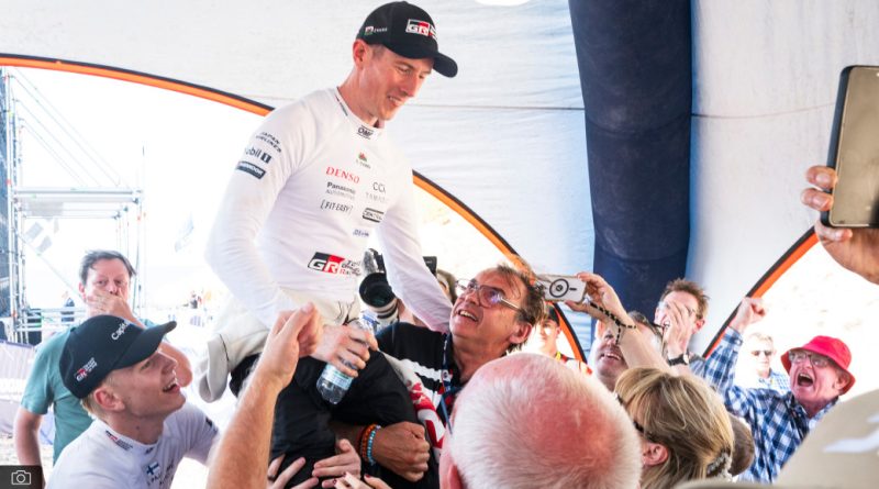 Elfyn Evans ve Scott Martin, 2026 WRC şampiyonluğunu kutluyor